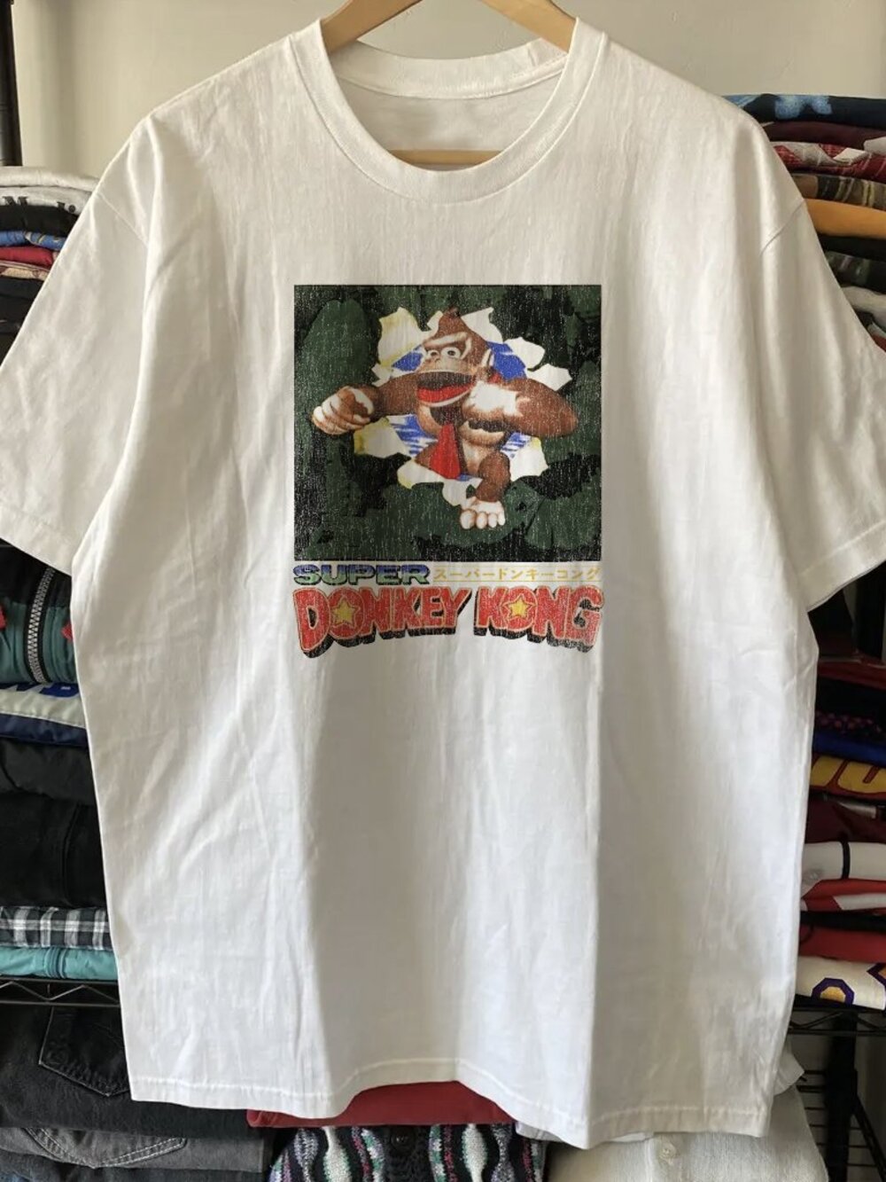 90s Super Donkey Kong White Tee